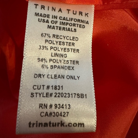 Trina Turk Sonora Sunrise Cold-Shoulder Dress size 12 - Picture 12 of 13